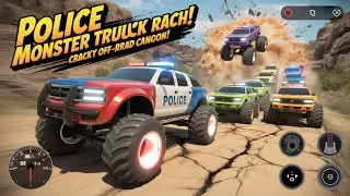 Police Monster Truck Impossible Stunts 🚓🔥 | Extreme Offroad Racing- Offroad Outlaws Android Gameplay