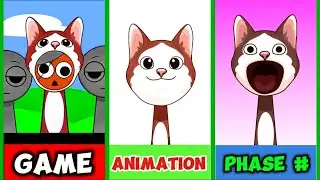 Sprunki OC: Pop Cat | Game vs Animation vs Phase #