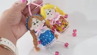 Faça você mesmo uma linda Bonequinha chaveiro usando tampinha/ reciclagem com Cris Pinheiro