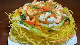 Mì Xào Giòn l cách làm nước sốt mì xào giòn l HƯƠNG DỪA QUÊ TÔI
