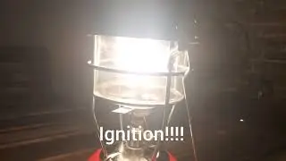 Lighting an old Tilley X246B Paraffin (kerosene) Hurricane Lamp