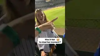 Was it fair to steal her moment？#youtubeshorts #baseball #baseballjersey #sad #faninteraction