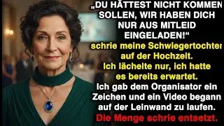 Wir haben dich nur aus Mitleid eingeladen!“ sagte meine Schwiegertochter auf der Hochzeit. Doch dann