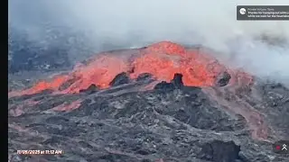 Live Kilauea Volcano Eruption Episode 36 Precursor events day 3.  With sound!