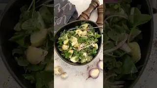 No-Mayo Vegan potato salad, healthy and so delicious #food #recipe #potatosalad