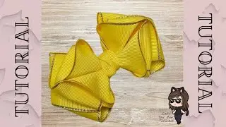 How to make hair bows with ribbon | DIY hair bow tutorial | Folded Bow