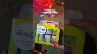 Fevicryl Pastel Acrylic Colors Review 🌊💜🍦🌿🍑🌸  #Shorts #Fevicryl #art#youtubeshorts#trending #viral