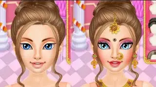 Indian Girl Wedding Salon Games || Indian Makeup Dressup || New Game 2022 || Girl Cool Game