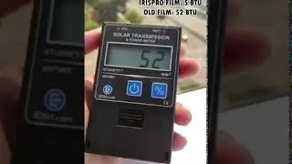 Temperature Test by BTU Meter & Fluke Brand Non-Contact Infrared Thermometer | IrisPro Building Tint