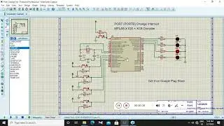 PIC16F887 - PORT Change Interrupt Demo - 