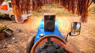 Swaraj Tractor Powerful Sound System Installation | Deep Bass ASMR 4K