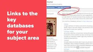Introduction to Library Subject Guides
