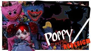 Poppy Playtime Redesign: Huggy, Kissy, and Poppy | Officially Lewis