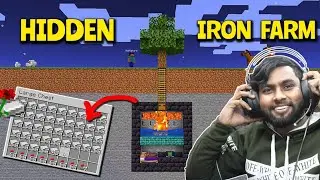 MAKING UNDERGROUND UNLIMITED IRON FARM IN MINECRAFT SURVIVAL || BB GAMING