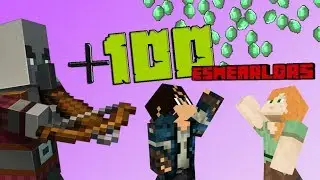 C&oacute;mo CONSEGUIR + 100 ESMERALDAS (Muy F&aacute;cil) en Minecraft 💚 | #32 | MINECRAFT en PAREJA ⛏
