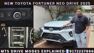 New Toyota Fortuner 2025 Neo Drive Features & Changes| MTS| Drive Mode|Mild Hybrid |Book 📲9172237866