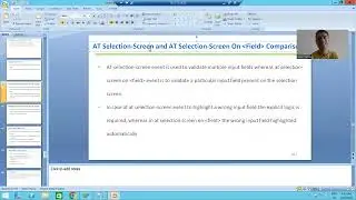 69 - ABAP Programming - Classical Report Events - AT SELECTION-SCREEN ON FIELD Part1