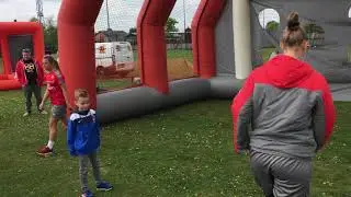 Sport  Inflatable Football Shooting Gate Game