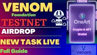 VENOM AIRDROP NEW TASK | ONE ART TASK #venomairdrop #cryptoairdrop
