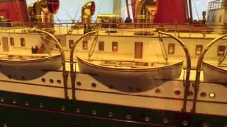 Cunard Mauretania (1) Builders Model up close at Discovery Centre Gateshead, Tyne and Wear, England