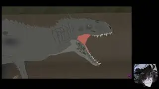 Trenton prime gaming reacting too Indominus Rex vs Vastatosaurus Rex | Dinosaur Battle | Animation