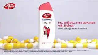 Lifebuoy Activ Silver Formula, with 100% stronger germ  protection.
