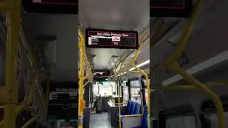 #shorts TTC 3756 BYD Bus saying &ldquo;Next Stop Don Valley Parkway West&rdquo; while on route 34 Eglinton East