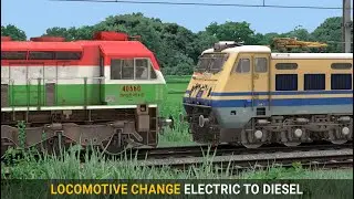 Electric to Diesel Locomotive Change | Train Simulator | Engine Change | Rail Road Games