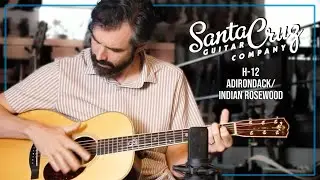 Acoustic Music Works - Santa Cruz H-12, Adirondack Spruce, Indian Rosewood, Fingerpicking Pat Hodge