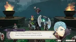 Fire Emblem: Three Houses - Mercedes & Caspar Vs Death Knight Unique Dialogue
