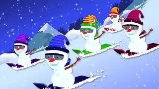 Bonecos de neve dedo Família | Rima de berçário | Snowmen Finger Family | Finger Family Song
