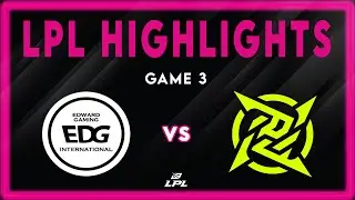 EDG vs NIP Highlights Game 3 | LPL 2026 Split 1 | EDward Gaming vs Ninjas in Pyjamas by Onivia