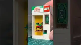 Working Lego Burger Vending Machine with Safe #lego