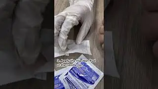 Open the Injection Pad package, and take the Injection Pad out from the packag.