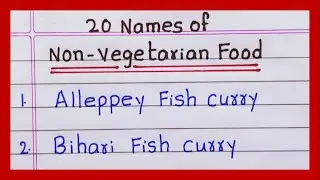 Name of Non vegetarian food | in English | 10 Names | 20 Names of Non vegetarian food