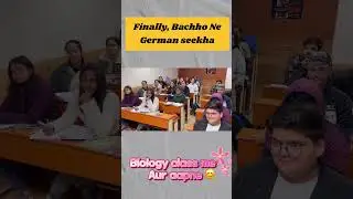 Finally JPT BIOLOGY ACADEMY ke baccho ne German seekh li😊 Dekho #education #cbse #biology #comment