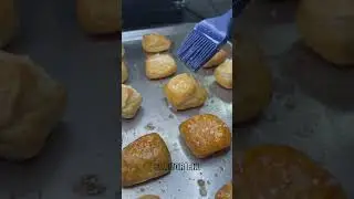 Homemade Soft Pretzel Bites 🥨 | Mall-Style Snack | Easy Party Food #shorts