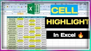 Cell Highlight in Excel | Excel में Cell Highlight कैसे करें 2025 | #techcomputer #explorepage#VIRAL