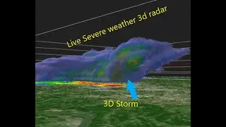 Severe storms today 3D weather radar live stream! Enhanced Risk for severe weather!