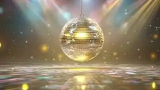 4K (Without Music) Disco Ball Party Background Video | Vibrant Concert Lights for TV Ambience
