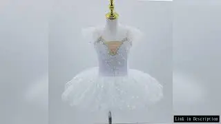 New Professional Ballet Tutu Girls White  Platter Pancake Tutu Ballerina Party Dress Adult Women Chi