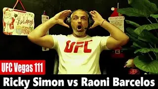 UFC Vegas 111: Рикки Саймон против Раони Барселоса РЕАКЦИЯ