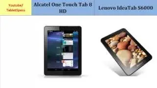 Alcatel One Touch Tab 8 HD comp. Lenovo IdeaTab S6000, First Look, specifications