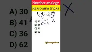 Number series reasoning question |Reasoning tricks |#ssc #sscaspirant #shorts