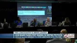 VIDEO: Charleston Co. School Board approves initial reading of policy change on prayer