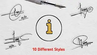 Beautiful signature making with the letter || I signature style ideas