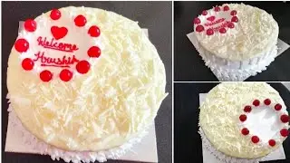 1kg Eggless White Forest Cake recipe (In Hindi) |Nimisha's Smart Cooking|