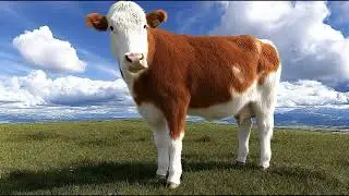 A cow is dancing