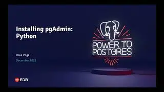 How to install and run pgAdmin using the Python Package