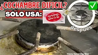Usa Jabón Zote para Limpiar el Cochambre de la Estufa| BLANQUEA QUEMADORES| Estufa Mabe Acero Inox
